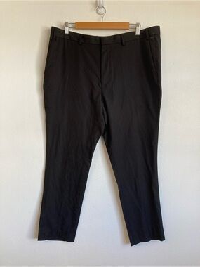 Topman Men's Black Dress Pants - Classic Tailored Fit Size 38